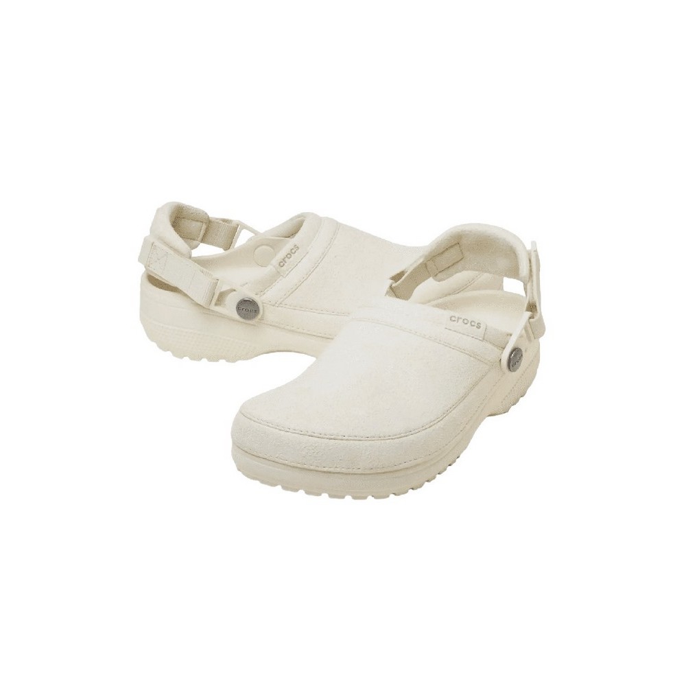 CROCS CLASSIC CRAFTED VEGAN SUEDE CLOG ΠΕΔΙΛΟ UNISEX ECRU