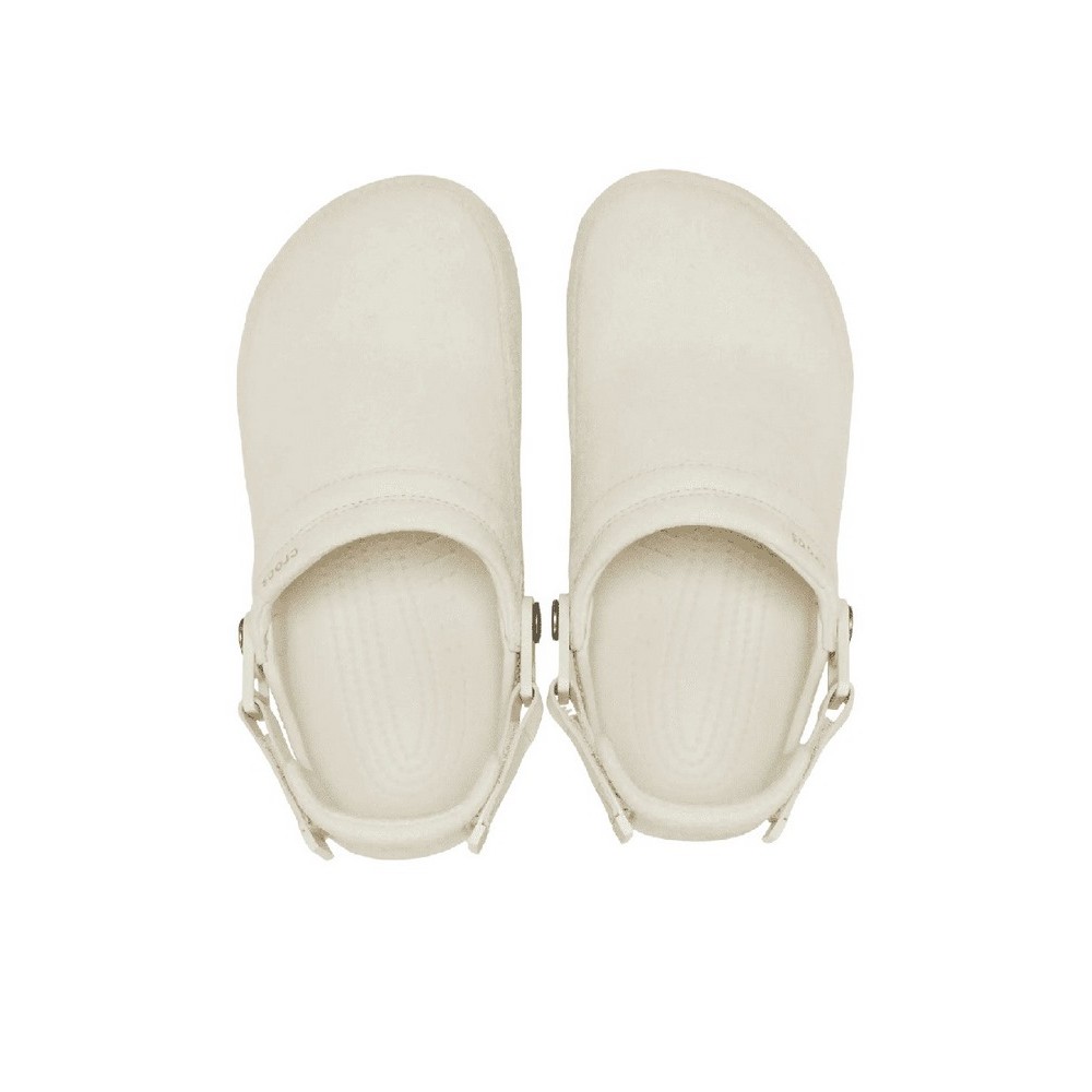 CROCS CLASSIC CRAFTED VEGAN SUEDE CLOG ΠΕΔΙΛΟ UNISEX ECRU