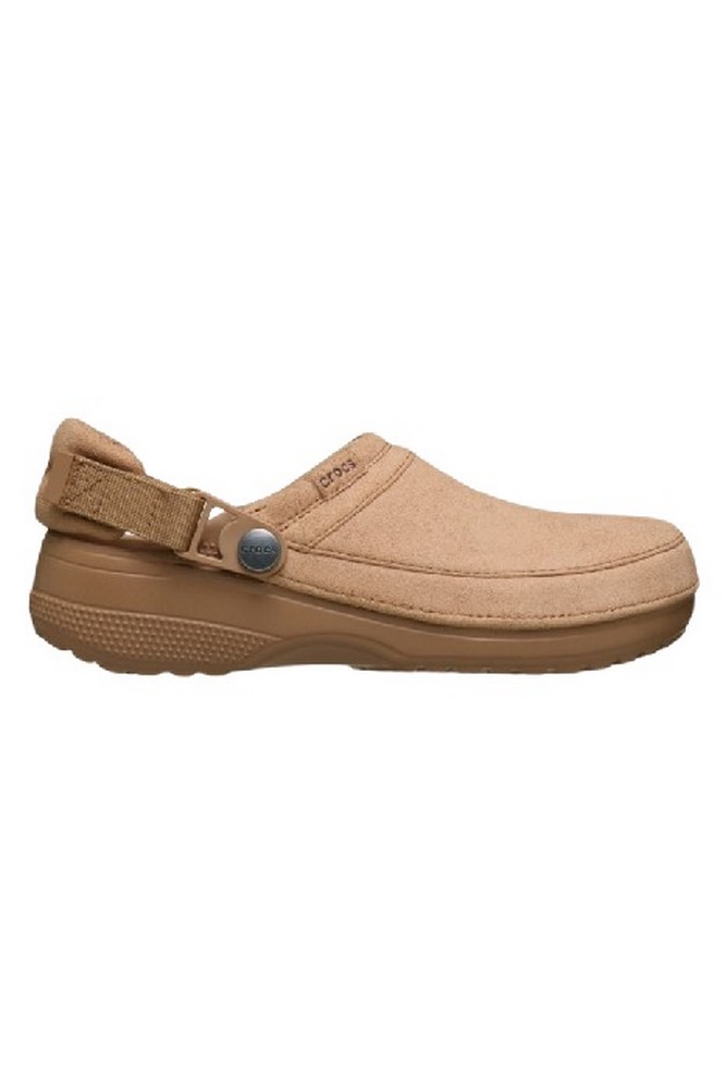 CROCS CLASSIC CRAFTED VEGAN SUEDE CLOG ΠΕΔΙΛΟ UNISEX LATTE