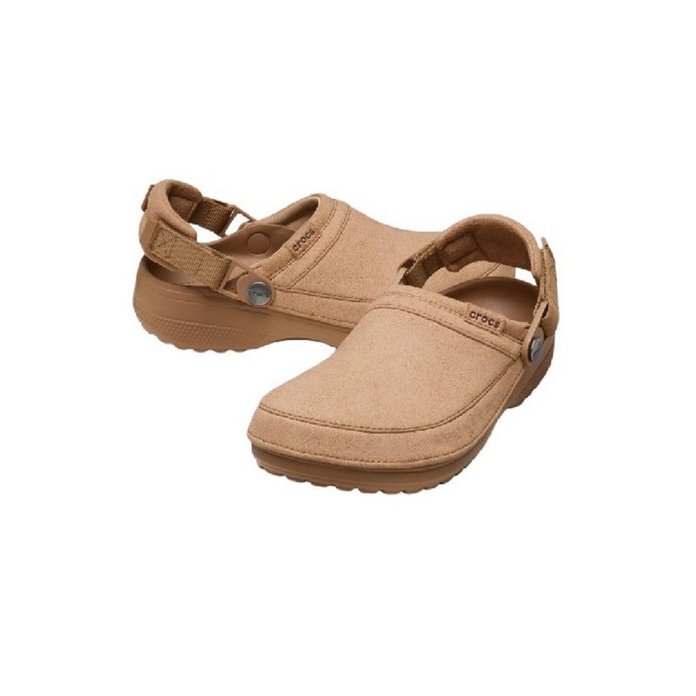 CROCS CLASSIC CRAFTED VEGAN SUEDE CLOG ΠΕΔΙΛΟ UNISEX LATTE