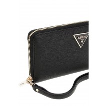 GUESS LAUREL SLG LARGE ZIP AROUND ΠΟΡΤΟΦΟΛΙ ΓΥΝΑΙΚΕΙΟ BLACK