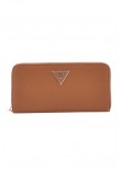 GUESS LAUREL SLG LARGE ZIP AROUND ΠΟΡΤΟΦΟΛΙ ΓΥΝΑΙΚΕΙΟ COGNAC