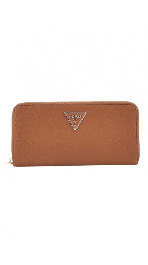 GUESS LAUREL SLG LARGE ZIP AROUND ΠΟΡΤΟΦΟΛΙ ΓΥΝΑΙΚΕΙΟ COGNAC