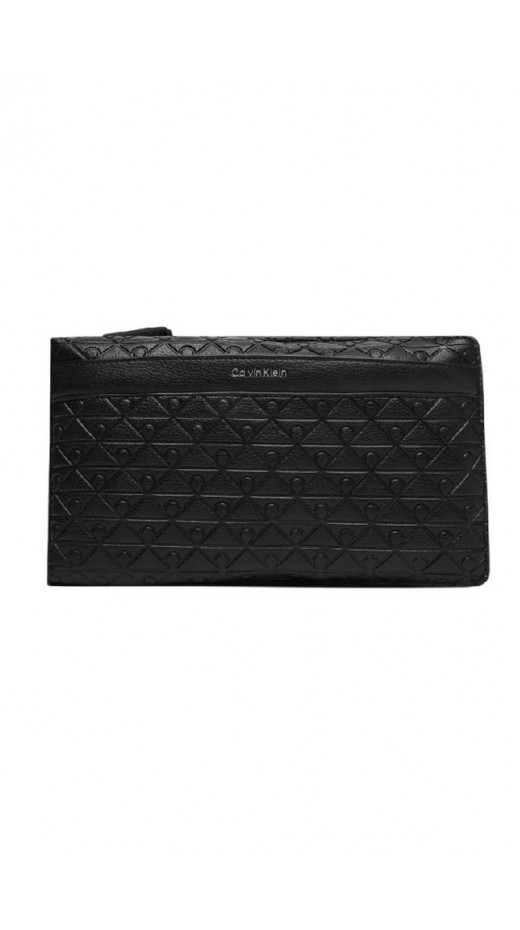 CALVIN KLEIN EMBLEM AOP EMBOSS SQUARE SLING ΤΣΑΝΤΑ ΑΝΔΡΙΚΗ BLACK