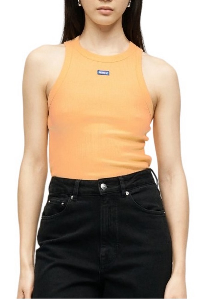 HUGO BOSS JERSEY TOP EASY TANK B ΤΟΠ ΜΠΛΟΥΖΑ ΓΥΝΑΙΚΕΙΑ ORANGE