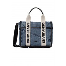 DKNY BARRETT TOTE HANDBAG R61ADP70 ΤΣΑΝΤΑ ΓΥΝΑΙΚΕΙΑ BLUΕ DENIM