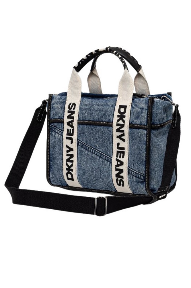 DKNY BARRETT TOTE HANDBAG R61ADP70 ΤΣΑΝΤΑ ΓΥΝΑΙΚΕΙΑ BLUΕ DENIM