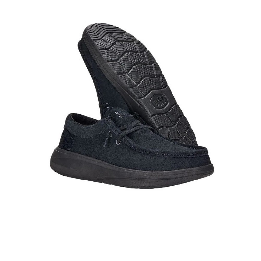 HEY DUDE WALLY COMF SUEDE 41975  ΠΑΠΟΥΤΣΙ ΑΝΔΡΙΚΟ BLACK
