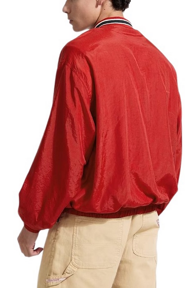 GUESS JEANS PULLOVER WINDBRAKER ΜΠΛΟΥΖΑ ΑΝΔΡΙΚΗ RED