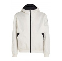 CALVIN KLEIN JEANS TRIM WINDBREAKED JACKET ΜΠΟΥΦΑΝ ΑΝΔΡΙΚΟ ECRU