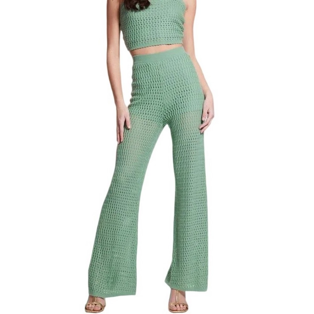 GUESS YASMINA WIDE LEG SWTR PANT ΠΑΝΤΕΛΟΝΙ ΓΥΝΑΙΚΕΙΟ GREEN