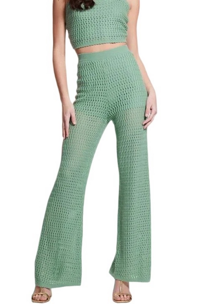 GUESS YASMINA WIDE LEG SWTR PANT ΠΑΝΤΕΛΟΝΙ ΓΥΝΑΙΚΕΙΟ GREEN