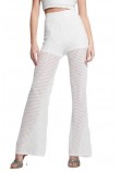 GUESS YASMINA WIDE LEG SWTR PANT ΠΑΝΤΕΛΟΝΙ ΓΥΝΑΙΚΕΙΟ ECRU