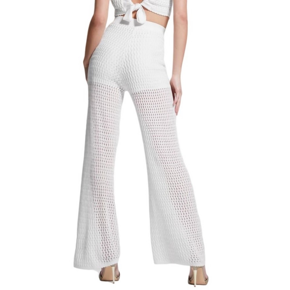 GUESS YASMINA WIDE LEG SWTR PANT ΠΑΝΤΕΛΟΝΙ ΓΥΝΑΙΚΕΙΟ ECRU