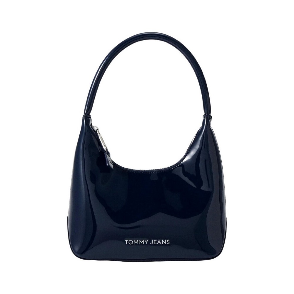 TOMMY HILFIGER TJW ESS MUST SHOULDER BAG PATENT ΤΣΑΝΤΑ ΓΥΝΑΙΚΕΙΑ NAVY