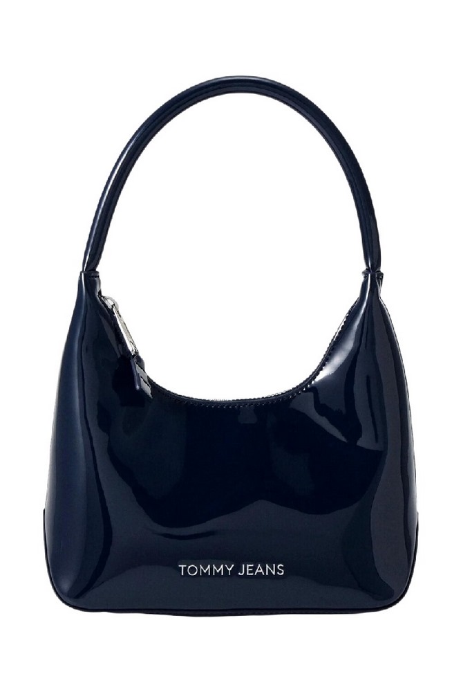 TOMMY HILFIGER TJW ESS MUST SHOULDER BAG PATENT ΤΣΑΝΤΑ ΓΥΝΑΙΚΕΙΑ NAVY