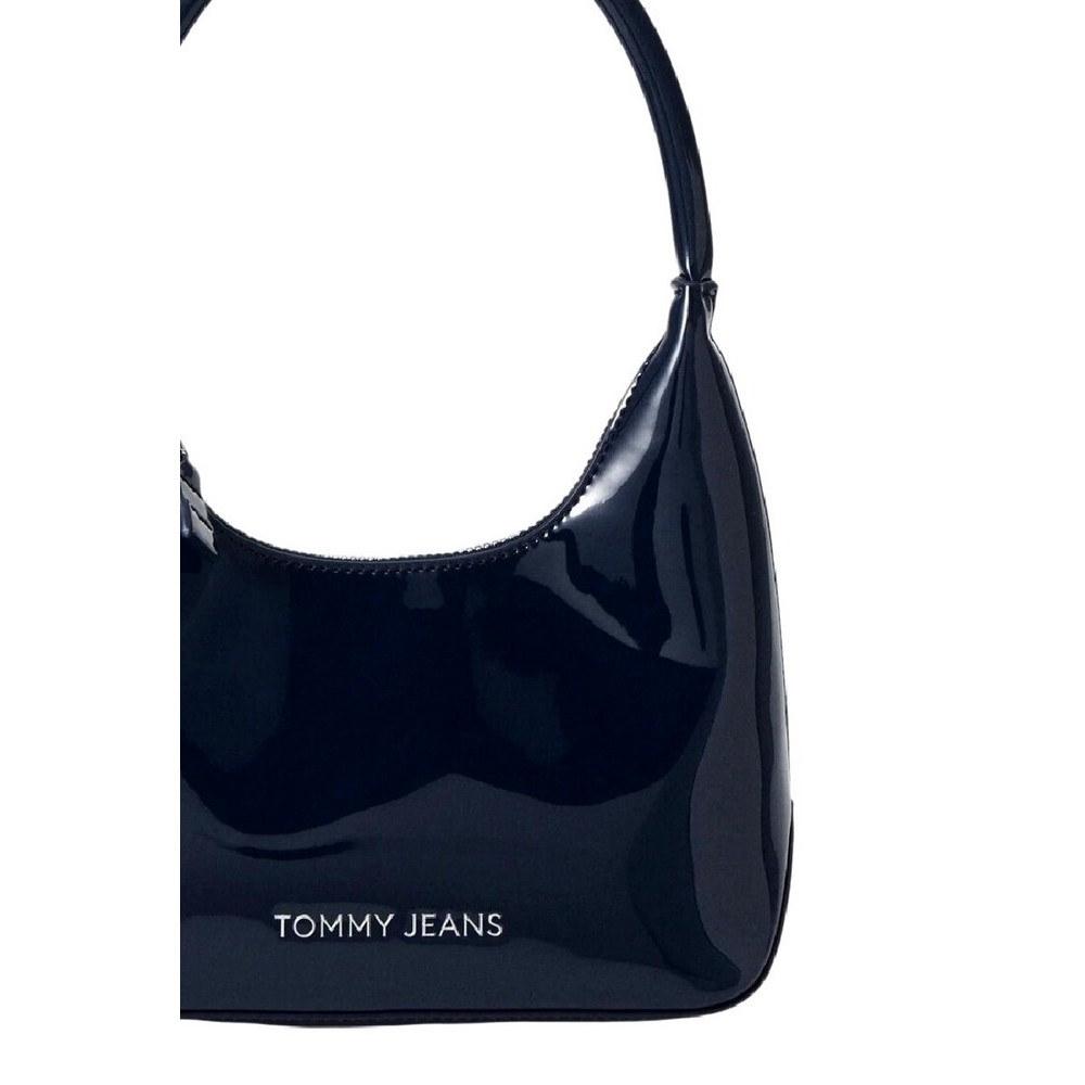 TOMMY HILFIGER TJW ESS MUST SHOULDER BAG PATENT ΤΣΑΝΤΑ ΓΥΝΑΙΚΕΙΑ NAVY