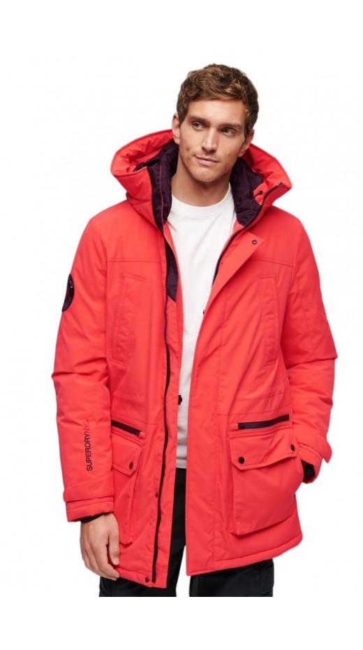 SUPERDRY CITY PADDED PARKA JACKET ΜΠΟΥΦΑΝ ΑΝΔΡΙΚΟ ORANGE