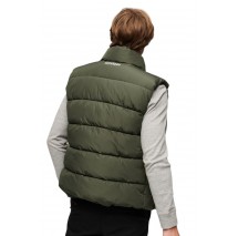 SUPERDRY SPORTS PUFFER GILET ΜΠΟΥΦΑΝ-ΓΙΛΕΚΟ ΑΝΔΡΙΚΟ KHAKI