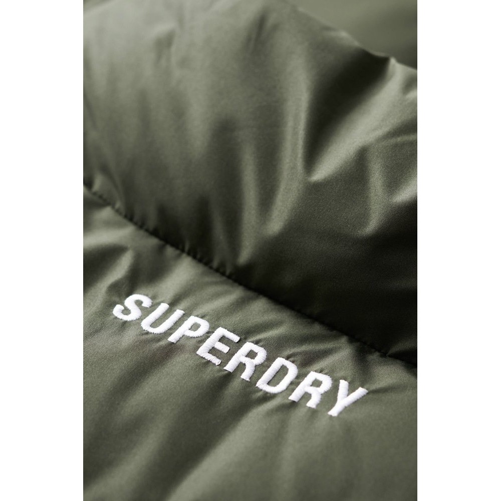 SUPERDRY SPORTS PUFFER GILET ΜΠΟΥΦΑΝ-ΓΙΛΕΚΟ ΑΝΔΡΙΚΟ KHAKI