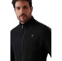 GUESS FULL ZIP NEW ARLO SWEATSHIRT ΖΑΚΕΤΑ ΦΟΥΤΕΡ ΑΝΔΡΙΚΗ BLACK