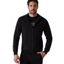 GUESS FULL ZIP NEW ARLO SWEATSHIRT ΖΑΚΕΤΑ ΦΟΥΤΕΡ ΑΝΔΡΙΚΗ BLACK