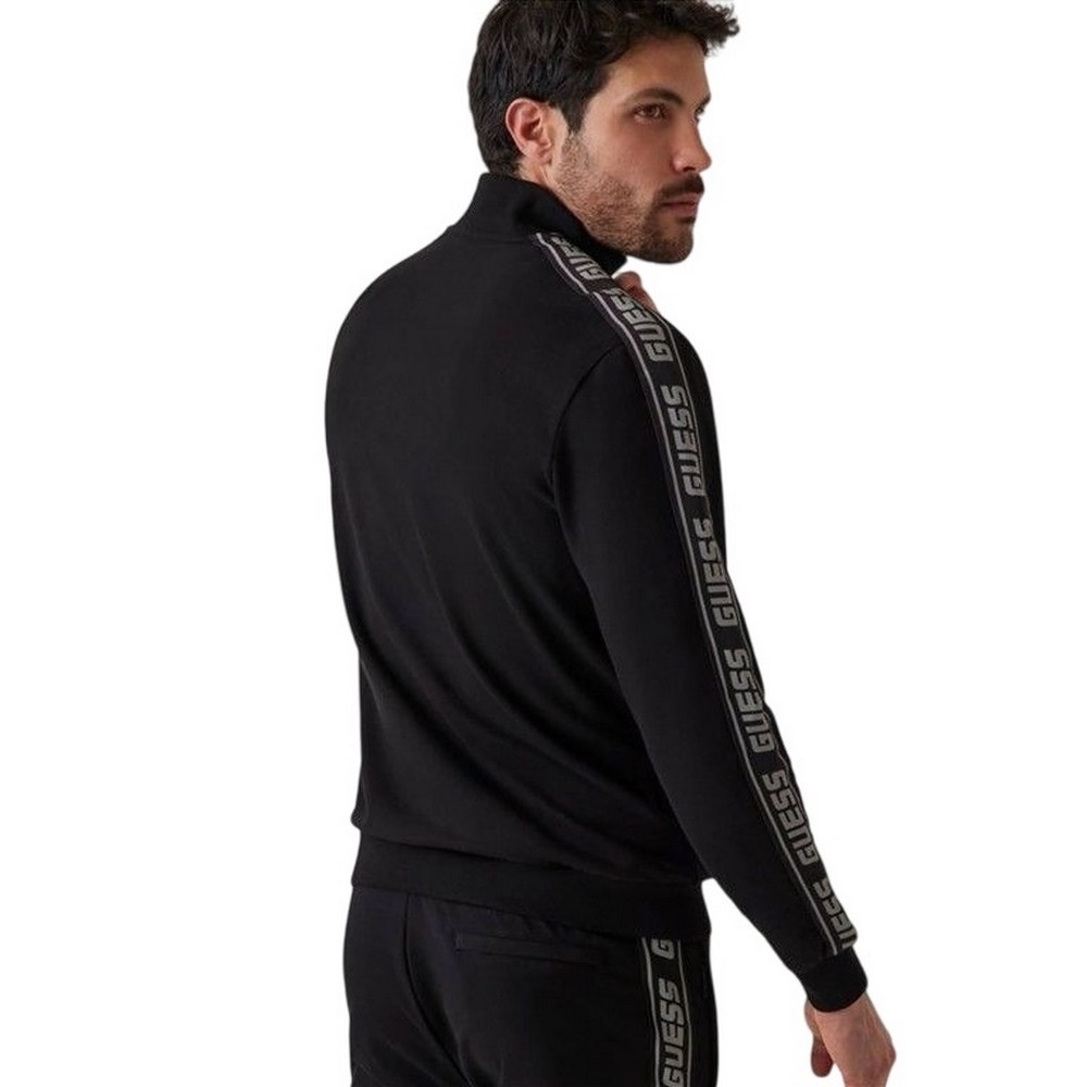 GUESS FULL ZIP NEW ARLO SWEATSHIRT ΖΑΚΕΤΑ ΦΟΥΤΕΡ ΑΝΔΡΙΚΗ BLACK