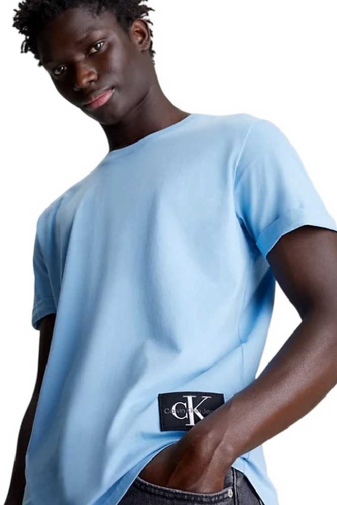 CALVIN KLEIN JEANS BADGE ROUND T-SHIRT ΑΝΔΡΙΚΟ BLUE