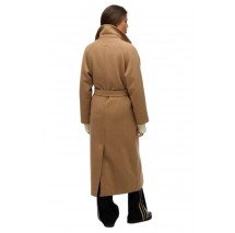 SUPERDRY D3 STUD RELAXED LONG WOOL COAT ΠΑΛΤΟ ΓΥΝΑΙΚΕΙΟ BROWN