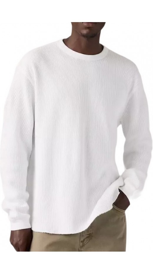 LEVIS RT RLX THERMAL TEE ΜΠΛΟΥΖΑ ΜΑΚΡΥΜΑΝΙΚΗ ΑΝΔΡΙΚΗ OFF WHITE