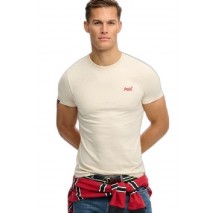 SUPERDRY ESSENTIAL LOGO EMB T-SHIRT ΜΠΛΟΥΖΑ ΑΝΔΡΙΚΗ BEIGE