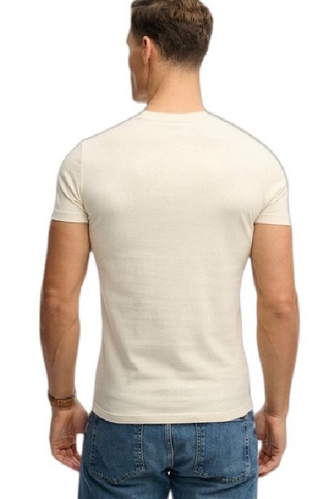 SUPERDRY ESSENTIAL LOGO EMB T-SHIRT ΜΠΛΟΥΖΑ ΑΝΔΡΙΚΗ BEIGE