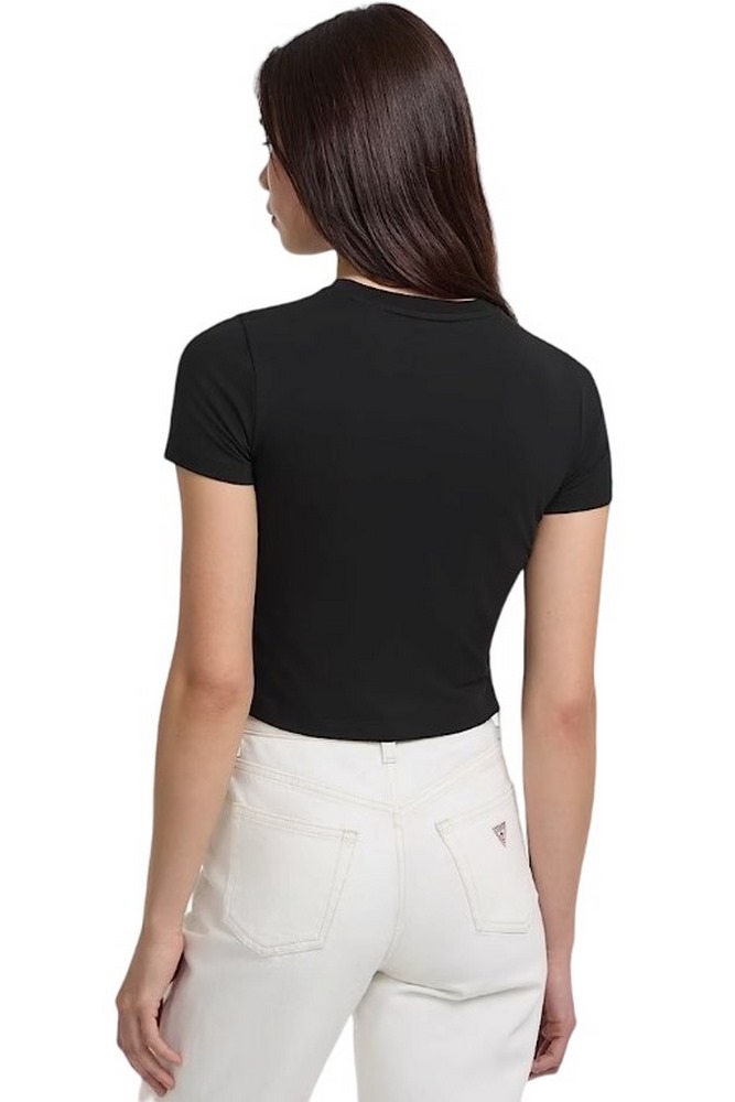GUESS JEANS CN BABY EMB ST T-SHIRT ΜΠΛΟΥΖΑ ΓΥΝΑΙΚΕΙΑ BLACK