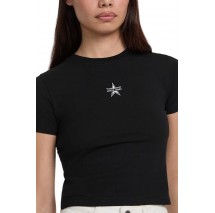 GUESS JEANS CN BABY EMB ST T-SHIRT ΜΠΛΟΥΖΑ ΓΥΝΑΙΚΕΙΑ BLACK