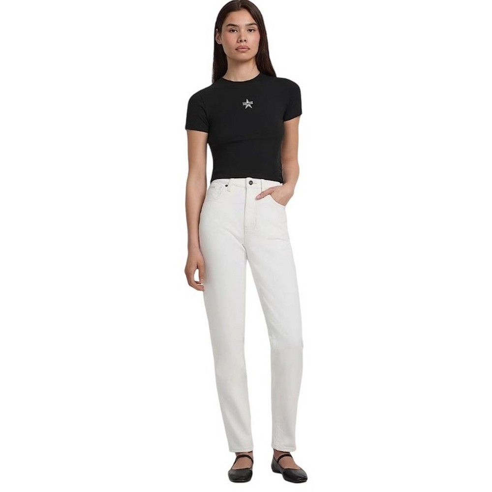 GUESS JEANS CN BABY EMB ST T-SHIRT ΜΠΛΟΥΖΑ ΓΥΝΑΙΚΕΙΑ BLACK