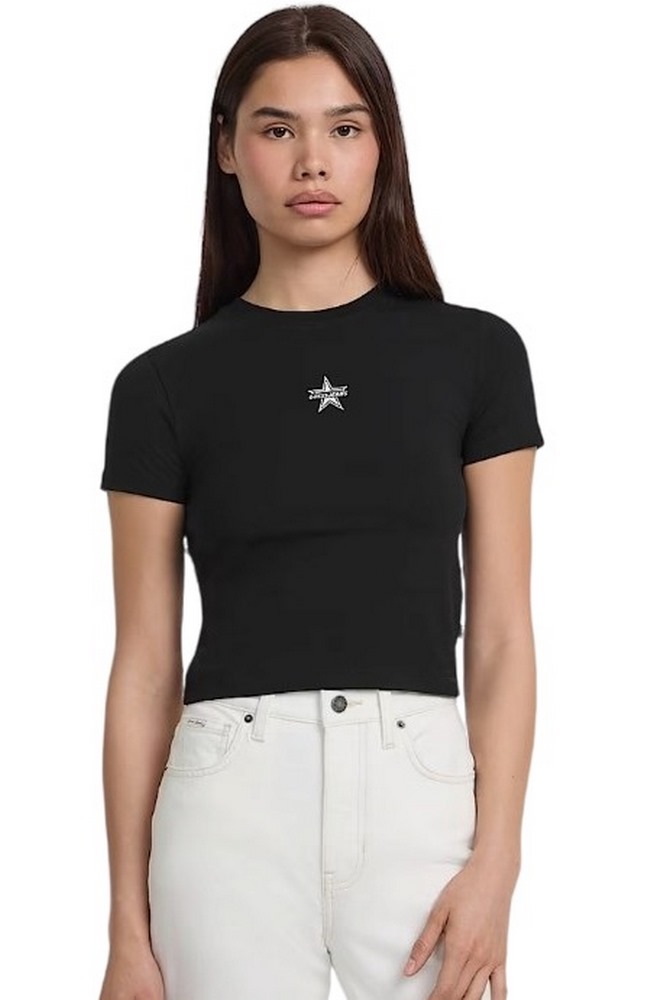 GUESS JEANS CN BABY EMB ST T-SHIRT ΜΠΛΟΥΖΑ ΓΥΝΑΙΚΕΙΑ BLACK