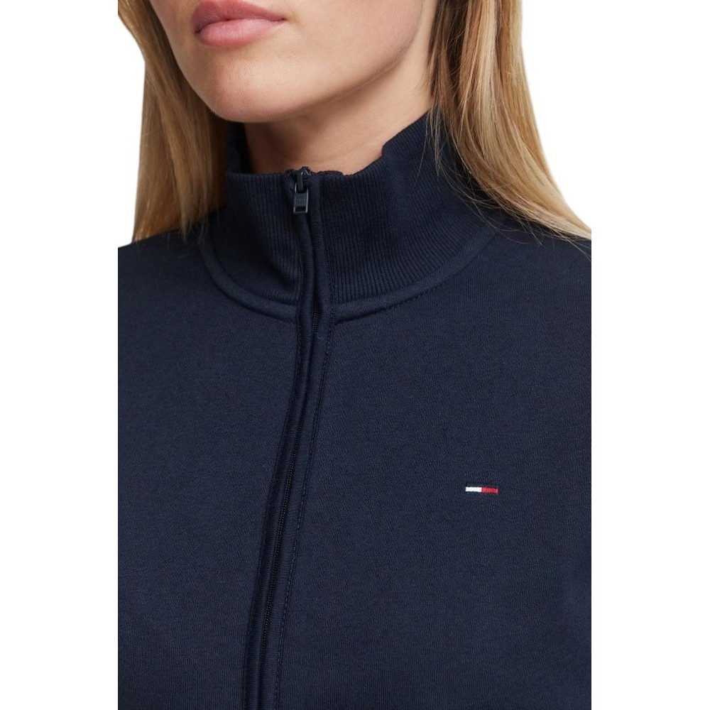 TOMMY JEANS S FLAG FITTED ZIP THRU EXT ΖΑΚΕΤΑ ΦΟΥΤΕΡ ΓΥΝΑΙΚΕΙΑ NAVY
