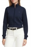 TOMMY JEANS S FLAG FITTED ZIP THRU EXT ΖΑΚΕΤΑ ΦΟΥΤΕΡ ΓΥΝΑΙΚΕΙΑ NAVY