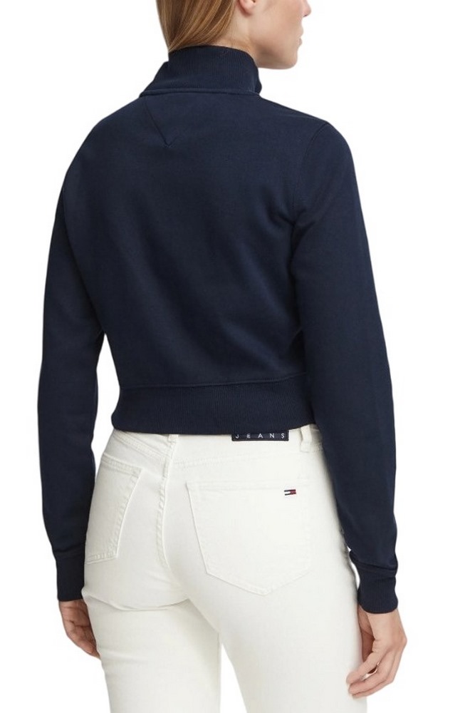 TOMMY JEANS S FLAG FITTED ZIP THRU EXT ΖΑΚΕΤΑ ΦΟΥΤΕΡ ΓΥΝΑΙΚΕΙΑ NAVY