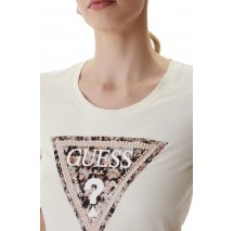 GUESS CN LEO TRIANGLE T-SHIRT ΜΠΛΟΥΖΑ ΓΥΝΑΙΚΕΙΑ SAND