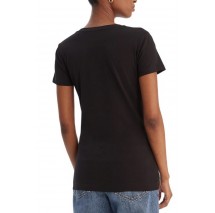 GUESS CN LEO TRIANGLE T-SHIRT ΜΠΛΟΥΖΑ ΓΥΝΑΙΚΕΙΑ BLACK