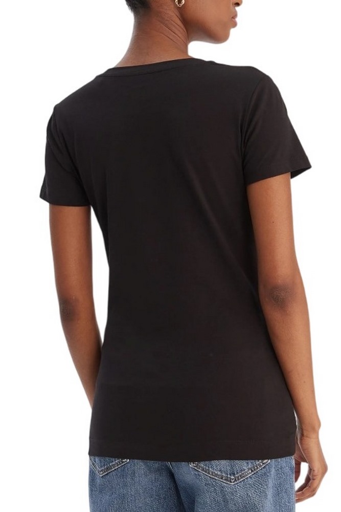 GUESS CN LEO TRIANGLE T-SHIRT ΜΠΛΟΥΖΑ ΓΥΝΑΙΚΕΙΑ BLACK