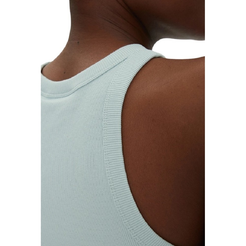 CALVIN KLEIN JEANS MONOLOGO RIB TANK TOP ΤΟΠ ΓΥΝΑΙΚΕΙΟ CLOUD BLUE