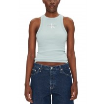 CALVIN KLEIN JEANS MONOLOGO RIB TANK TOP ΤΟΠ ΓΥΝΑΙΚΕΙΟ CLOUD BLUE