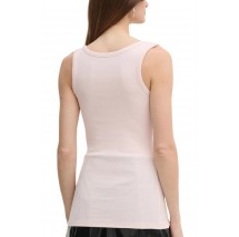 GUESS CHENILLE LOGO TANK TOP RIB ΤΟΠ ΓΥΝΑΙΚΕΙΟ ROSE