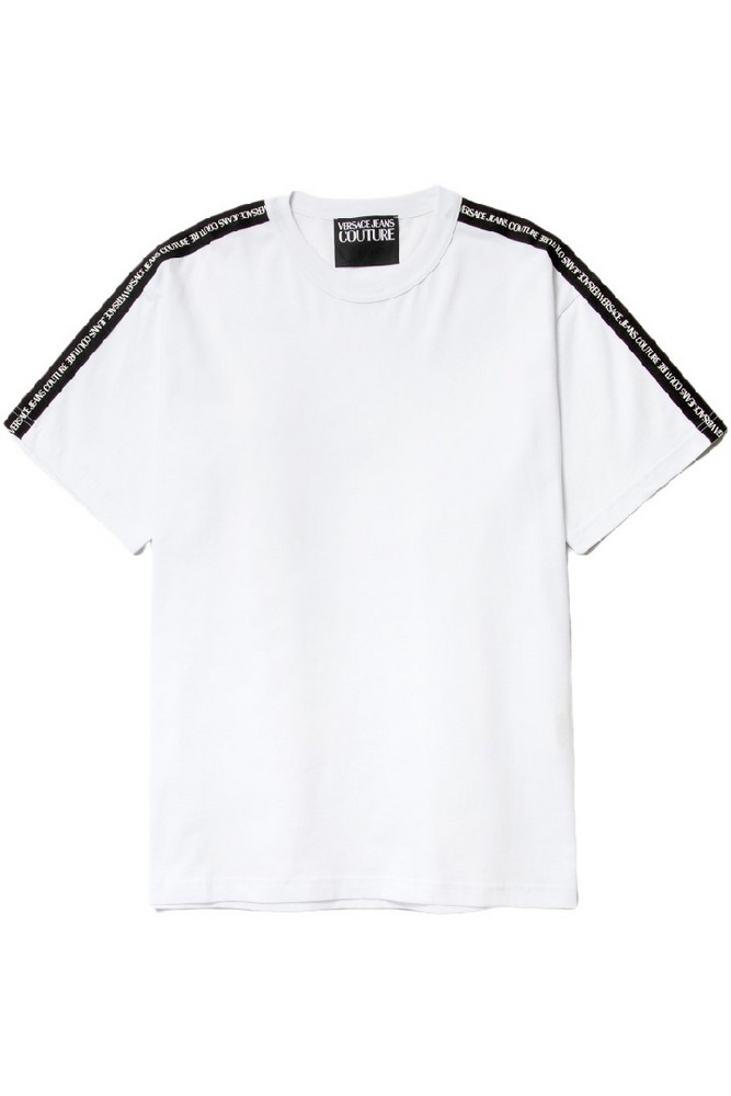 T-SHIRT R MIX LOGO TAPE ΑΝΔΡΙΚΟ VERSACE JEANS COUTURE WHITE