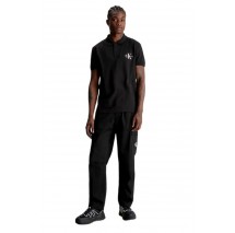CALVIN KLEIN JEANS MONOLOGO POLO ΜΠΛΟΥΖΑ ΑΝΔΡΙΚΗ BLACK