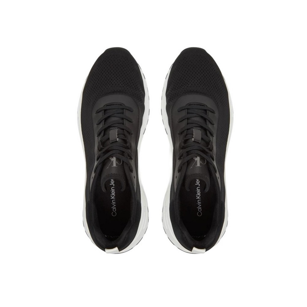 CALVIN KLEIN JEANS HIKE RUNNER TECH KNIT ΠΑΠΟΥΤΣΙ ΑΝΔΡΙΚΟ BLACK/WHITE