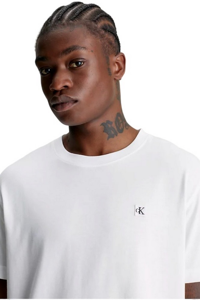 CALVIN KLEIN JEANS CK EMBRO BADGE TEE T-SHIRT ΑΝΔΡΙΚΟ BRIGHT WHITE