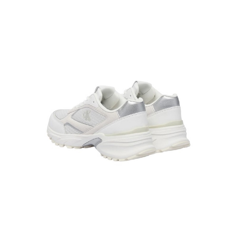 CALVIN KLEIN HIKE RUNNER MESH MIX MET MG ΠΑΠΟΥΤΣΙ ΓΥΝΑΙΚΕΙΟ WHITE SILVER